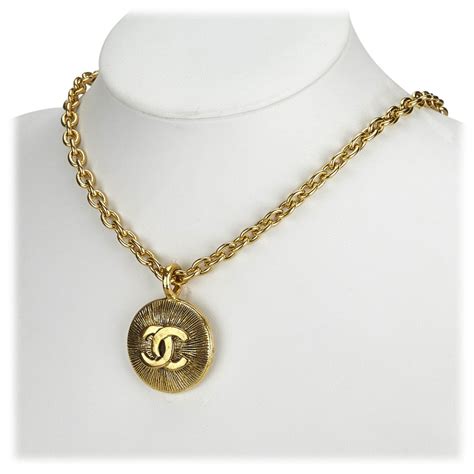 chanel vintage gold chain necklace|chanel necklace catalog.